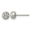 Titanium Cubic Zirconia Ball Earrings for Women