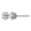Titanium Cubic Zirconia Stud Earrings for Women