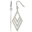 Polished Titanium Drop Earrings 18.95mm