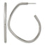 Polished Titanium Hoop Earrings 46.6mm