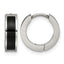 Titanium Resin Hinged Huggie Hoop Earrings for Women