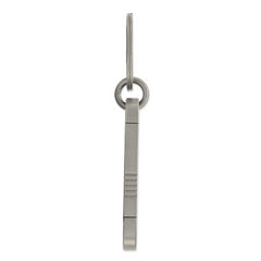 Chisel Titanium Brushed Squared Carabiner Key Ring