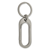 Chisel Titanium Brushed Carabiner Key Ring