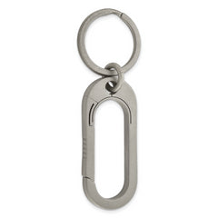 Chisel Titanium Brushed Carabiner Key Ring