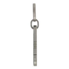 Chisel Titanium Brushed Carabiner Key Ring