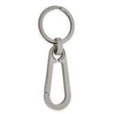 Chisel Titanium Brushed Carabiner Key Ring