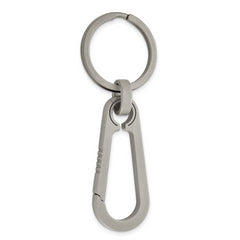 Chisel Titanium Brushed Carabiner Key Ring
