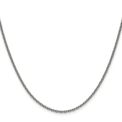 Chisel Titanium Polished 2.25mm 22 inch Cable Chain