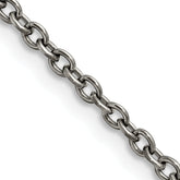 Chisel Titanium Polished 2.9mm 22 inch Cable Chain