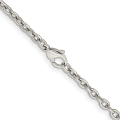 Chisel Titanium Polished 3.5mm 22 inch Cable Chain