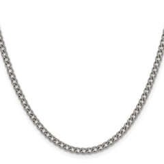 Chisel Titanium Polished 3.5mm 22 inch Curb Chain