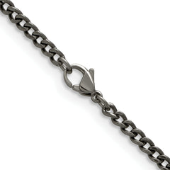 Chisel Titanium Polished 3.5mm 22 inch Curb Chain