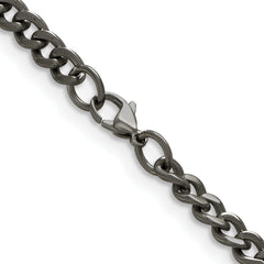 Chisel Titanium Polished 5.5mm 22 inch Curb Chain