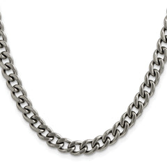 Chisel Titanium Polished 7.5mm 22 inch Curb Chain