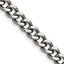 Men's Titanium Curb Chain Necklace 7.5mm