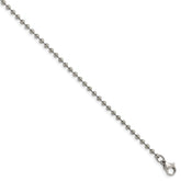 Chisel Titanium Polished 2.00mm 22 inch Ball Chain