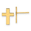 14k Polished Cross Earrings