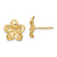 14K Plumeria Flower Post Earrings