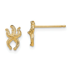14K Mini Starfish Post Earrings