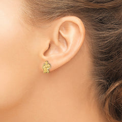 14k Turtle Post Earrings