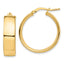 High Hoop Earrings in 14K Yellow Gold, 24mm - Sophia Jewelers