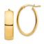 High Oval Hoop Earrings in 14K Yellow Gold, 25mm - Sophia Jewelers