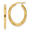 14K Yellow Gold Hoop Earrings