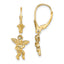 Angel Leverback Earrings in 14K Yellow Gold, 10mm - Sophia Jewelers