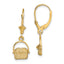 Nantucket Basket Leverback Earrings in 14K Yellow Gold - Sophia Jewelers