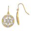 Filigree Medallion Dangle Earrings in 14K Yellow Gold - Sophia Jewelers