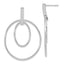 Ovals Stud Dangle Earrings in 14K White Gold, 35mm - Sophia Jewelers