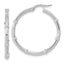 White Fancy Hoop Earrings in 14K White Gold, 28.75mm - Sophia Jewelers