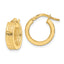 Hoop Earrings in 14K Yellow Gold, 4x15mm - Sophia Jewelers