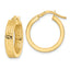 14K Polished Hoop Earrings