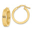 Hoop Earrings in 14K Yellow Gold, 4x19mm - Sophia Jewelers