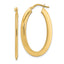 Oval Hoop Earrings in 14K Yellow Gold, 23.5x38.5mm - Sophia Jewelers