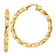 14K Polished Twisted Hoop Earrings