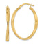 Twisted Oval Hoop Earrings in 14K Yellow Gold, 25.75x36mm - Sophia Jewelers
