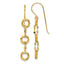 Three-Circle Dangle Earrings in 14K Yellow Gold - Sophia Jewelers
