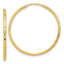 Endless Hoop Earrings in 14K Yellow Gold, 1.5x30mm Diamond-Cut - Sophia Jewelers