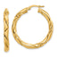 Bold Twisted Hoop Earrings in 14K Yellow Gold, 34mm - Sophia Jewelers