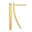 14K Polished Bar Post Earrings
