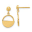 14K Polished Contemporary Dangle Post Earrings