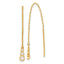 Cubic Zirconia Threader Earrings in 14K Yellow Gold - Sophia Jewelers