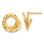 Intertwined Circle Stud Earrings in 14K Yellow Gold, 14.8mm - Sophia Jewelers