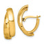 14k Polished Fancy Double J-Hoop Earrings