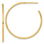 14k Polished 1.2 x 35mm Solid C-Hoop Post Earrings