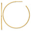 14k Polished 1.2 x 50mm Solid C-Hoop Post Earrings