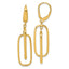 Rectangles Dangle Leverback Earrings in 14K Yellow Gold - Sophia Jewelers