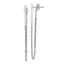 14K White Gold Twisted Stud Earrings